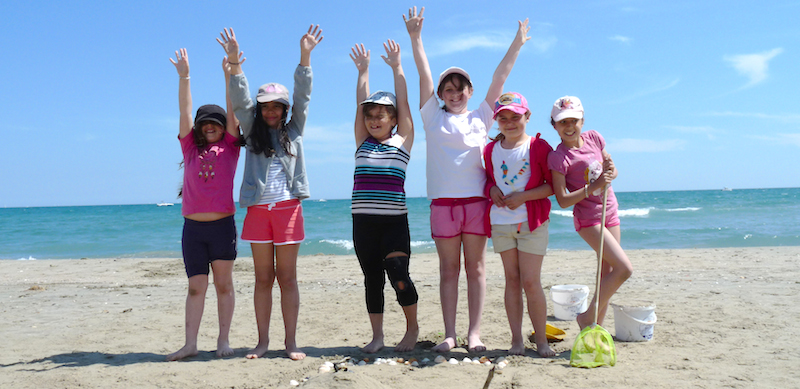 Activités de plage au centre de vacances Le Grain de SEL PEP 34 de Palavas (hérault)