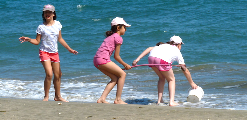 Activités de plage au centre de vacances Le Grain de SEL PEP 34 de Palavas (hérault)