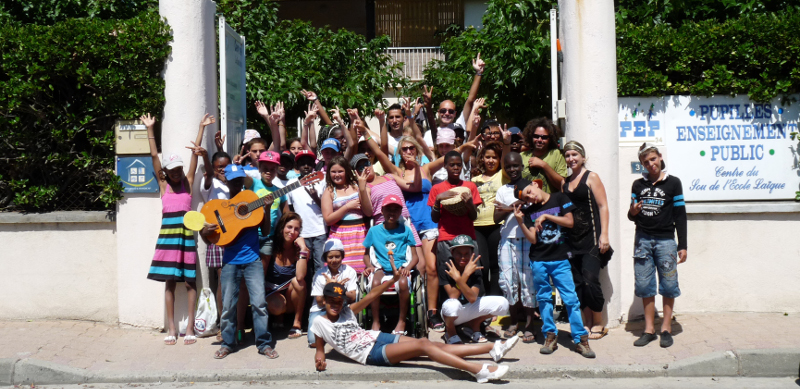 Les colonies de vacances PEP 34 au centre de Palavas-les-Flots.