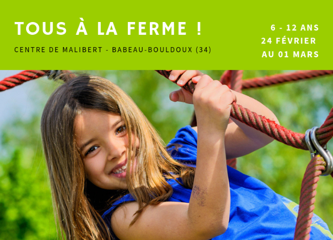 Tous à la ferme : une colonie de vacances en Février !